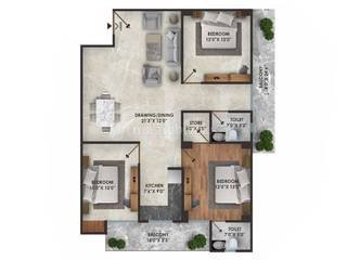 3 BHK Flats for Sale in Sultanpur Road